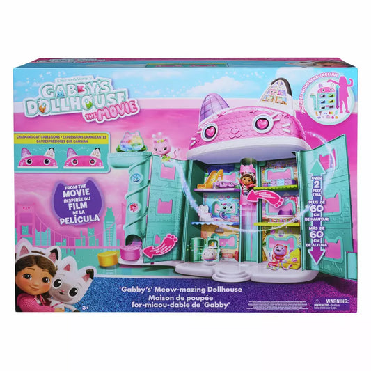 Gabby’s Dollhouse Meow-mazing Movie Dollhouse – 60cm Playset with Figures & Accessories